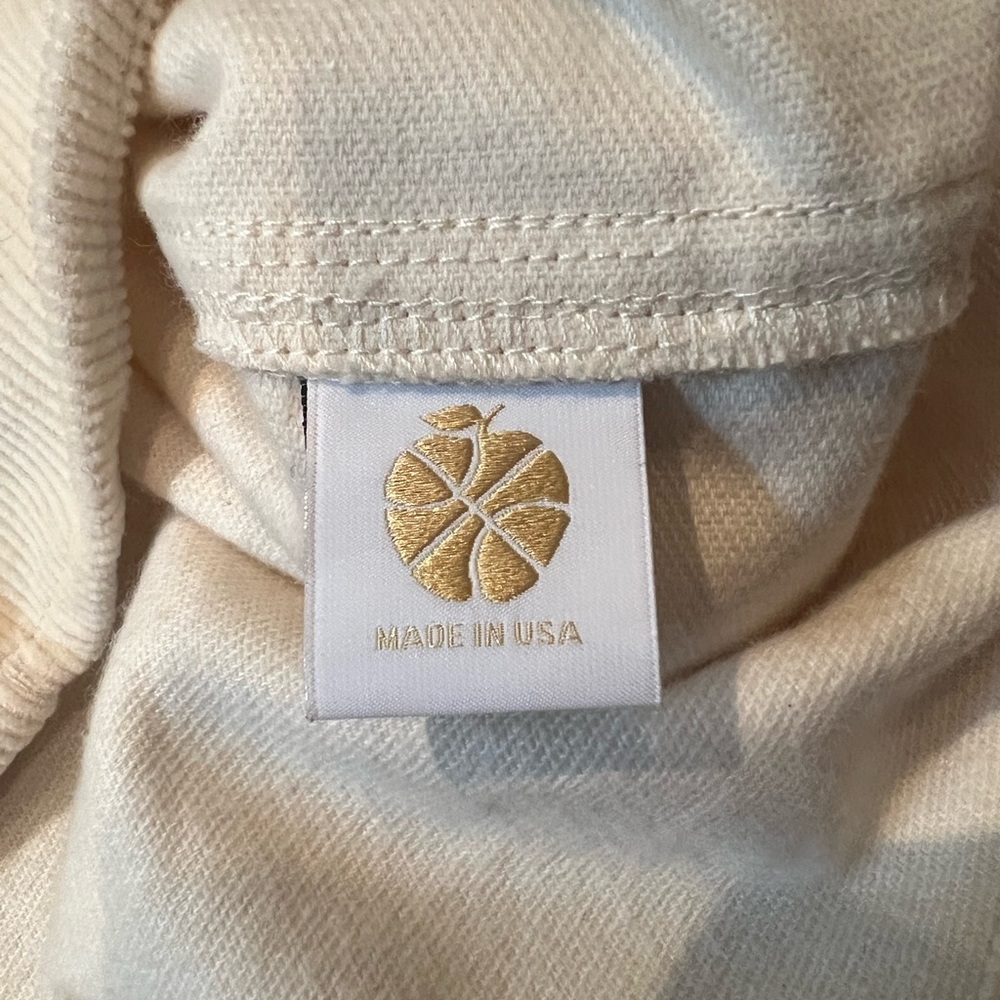 NWT Aime Leon Dore Cream Corduroy Button Up Shacket with Hood— Size Large - Picture 6 of 12